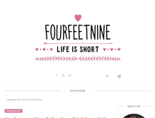 Tablet Screenshot of fourfeetnine.com